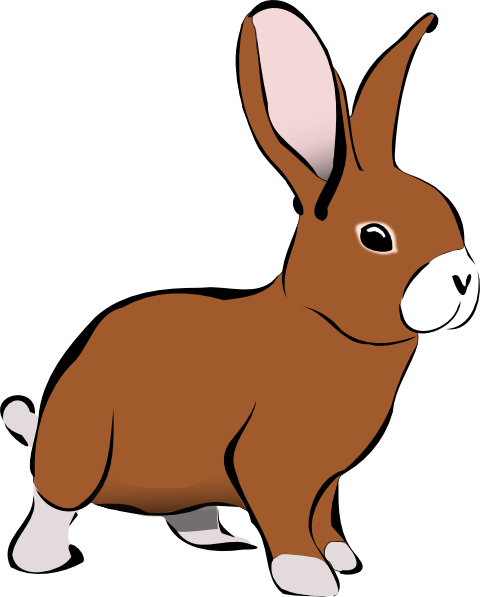 Rabbits clip art - Clipartix