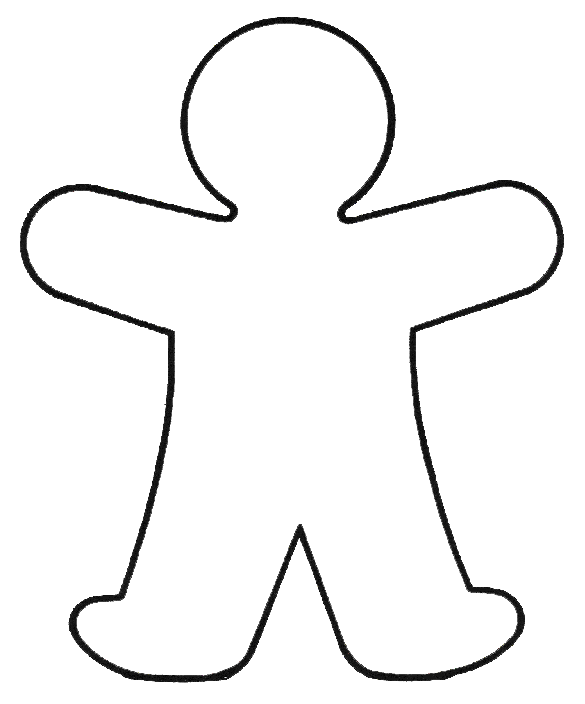 Outline of a body clipart
