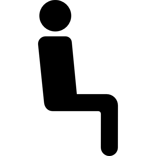 Sitting silhouette - Free people icons