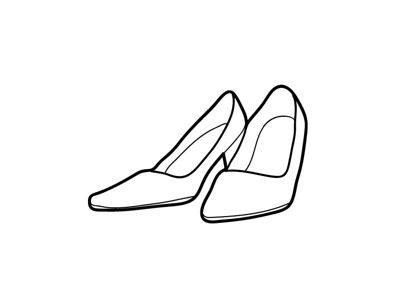 How To Draw A High Heel - ClipArt Best