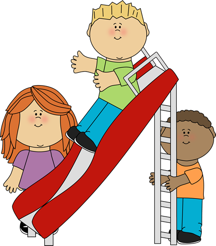 Kids slide clipart