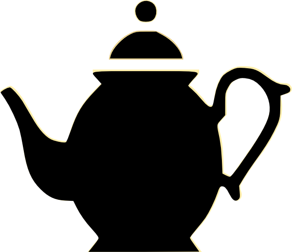 Teapot clip art outline free clipart images - Clipartix