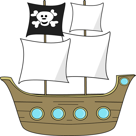 Pirate ship clipart free