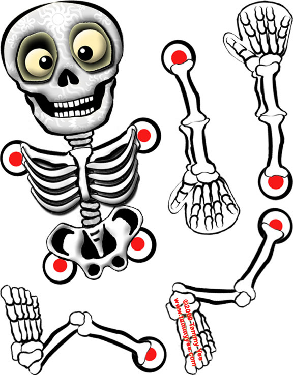 Printable Skeleton Template ClipArt Best