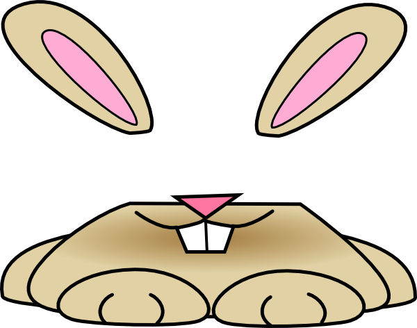 Free clipart easter bunny face