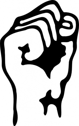 Download A Raised Fist clip art Vector Free