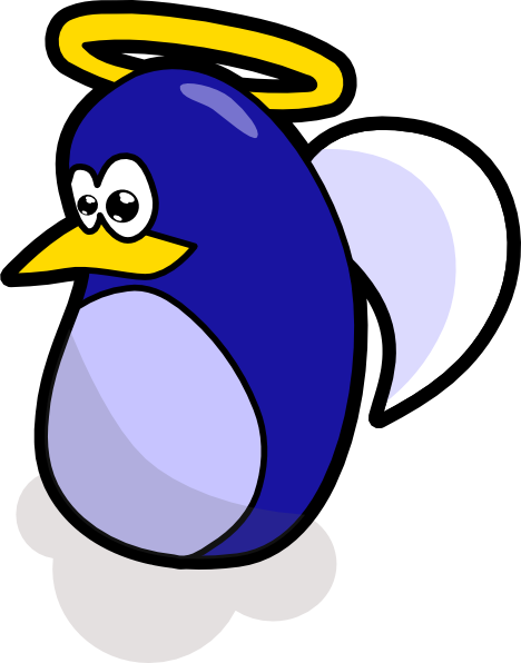 Angel Penguin clip art Free Vector