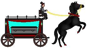 Halloween Clip Art - Spooky Carriage With Coffin