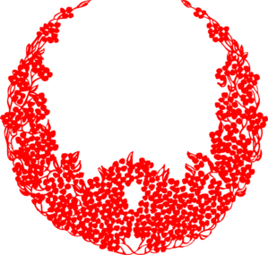 Red Wreath Christmas clip art - vector clip art online, royalty ...