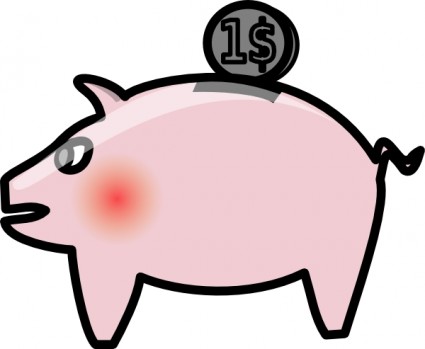 Piggybank clip art Free vector in Open office drawing svg ( .svg ...