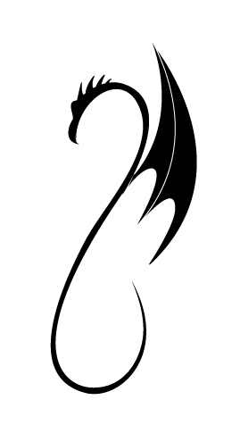 Simple Tribal Dragon Tattoo Designsjpg | Tattoo | Pinterest