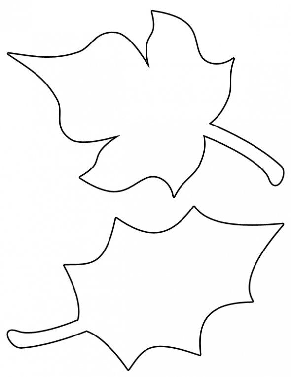 Autumn Leaf Cutouts Templates ClipArt Best