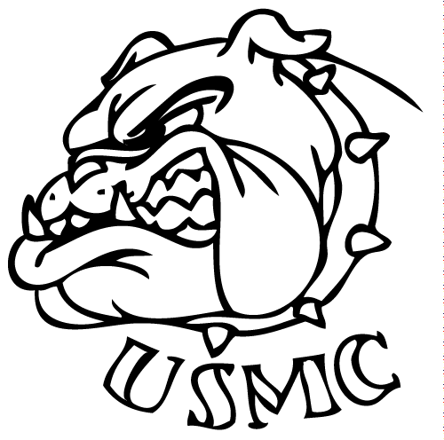 Marine Bulldog Drawings Tattoos | Concrete canoe | Pinterest