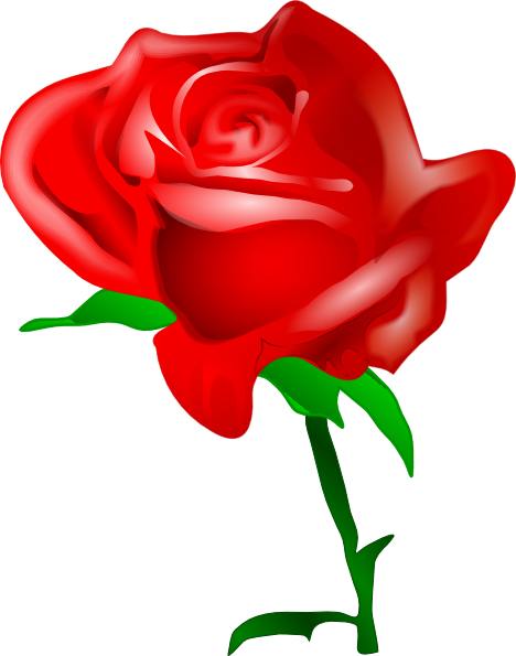 Red Rose clip art Free Vector