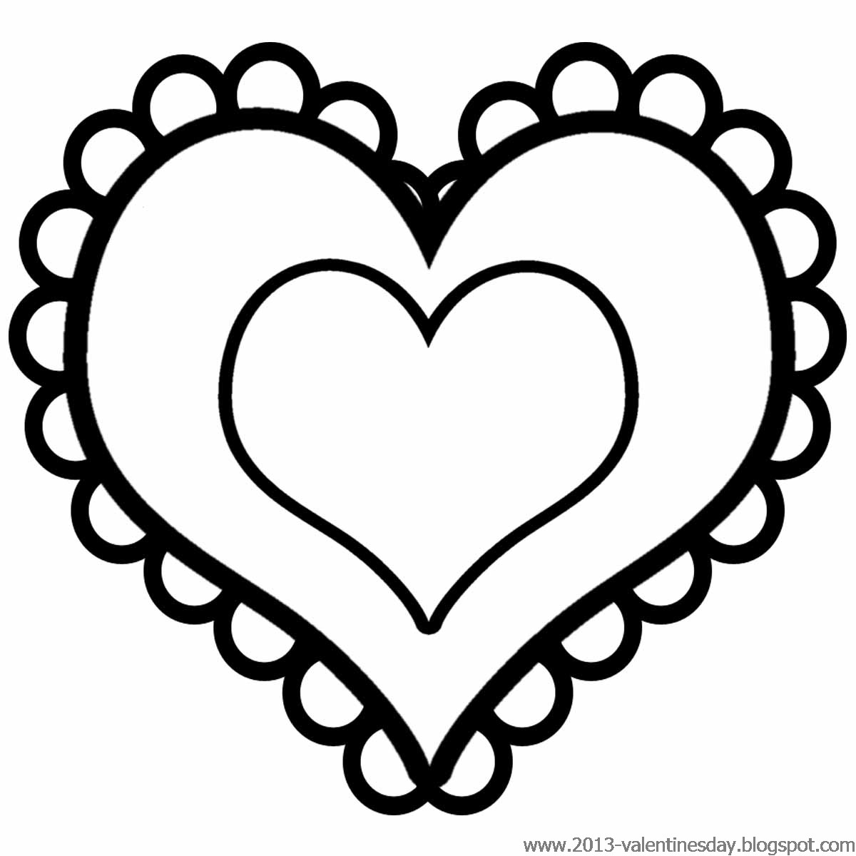 Pics For > Love Heart Clipart Black And White