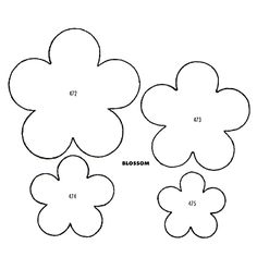 Mallen voor bloemen | Flower Template, Templates and Fel…