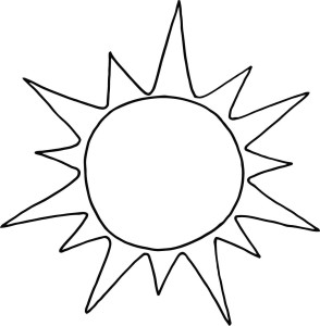 sun coloring page printable for preschool - Coloring Point