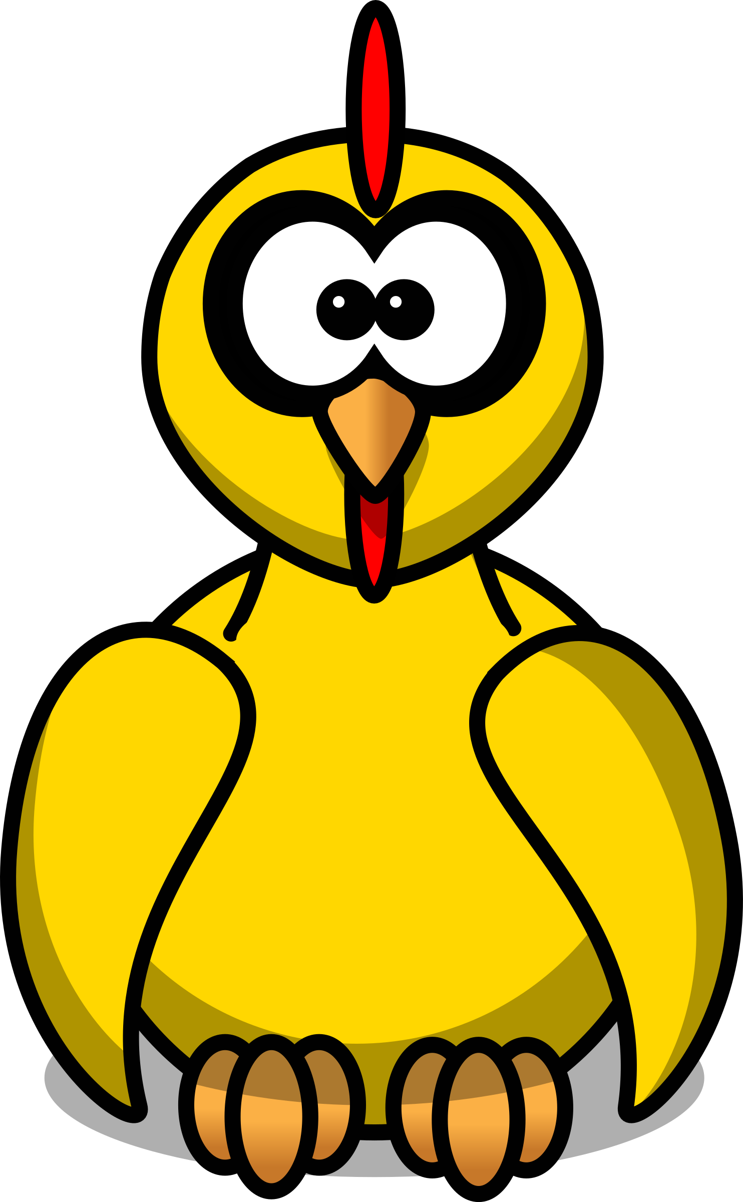 Clipart - Cartoon Chicken