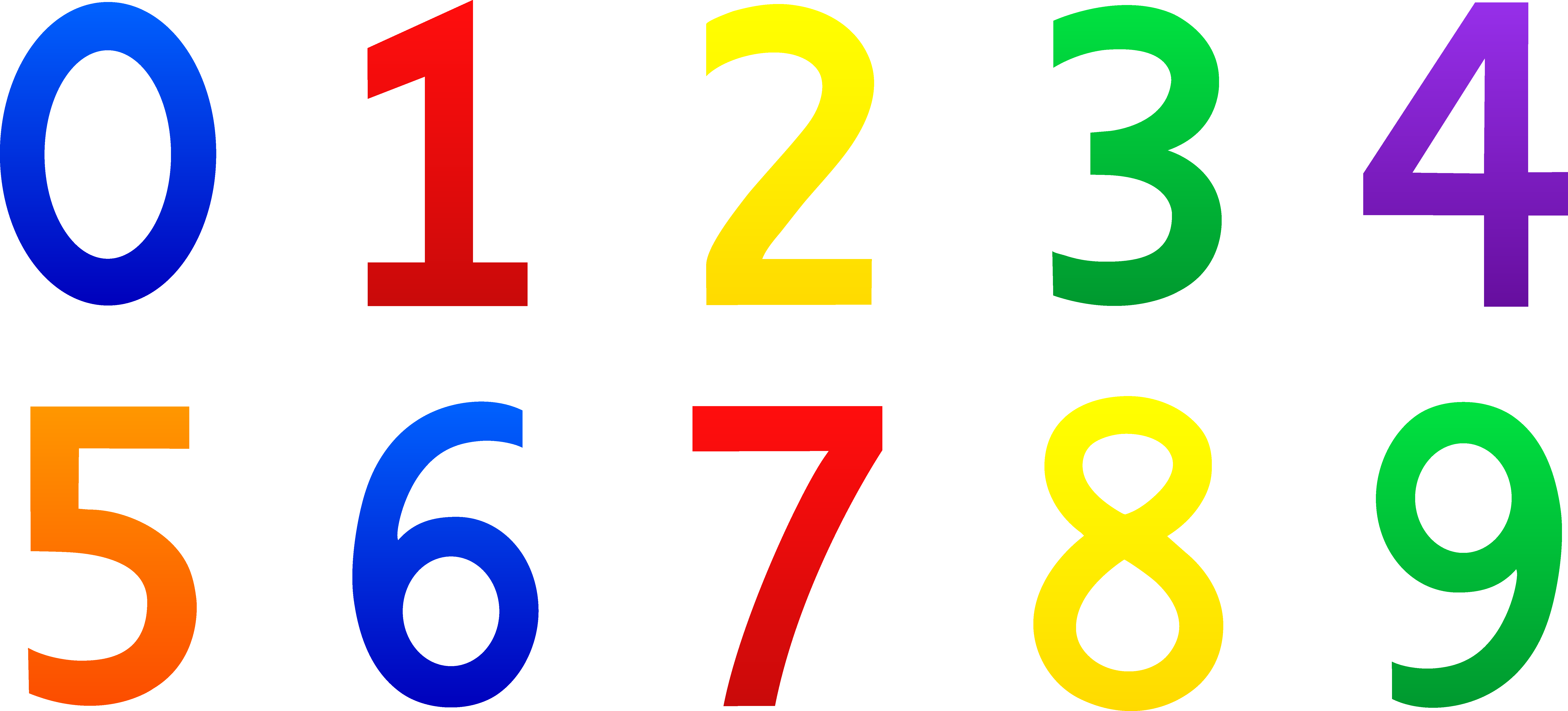 Chalk calendar numbers clipart