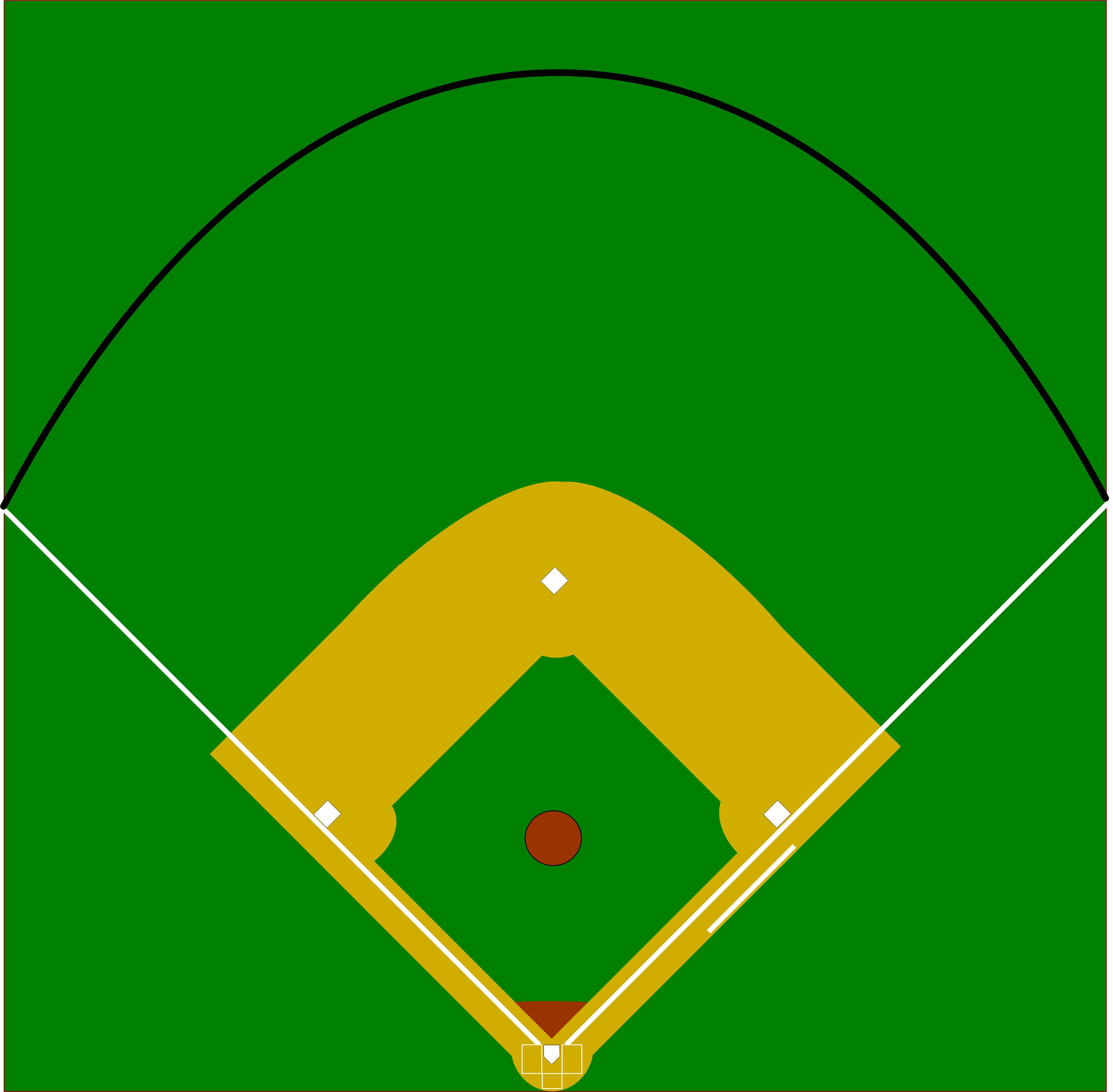 Clipart baseball diamond