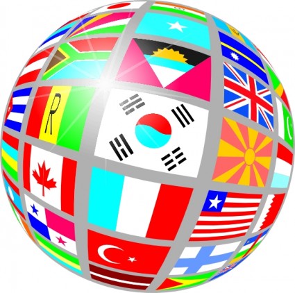 Clip art flags of the world free