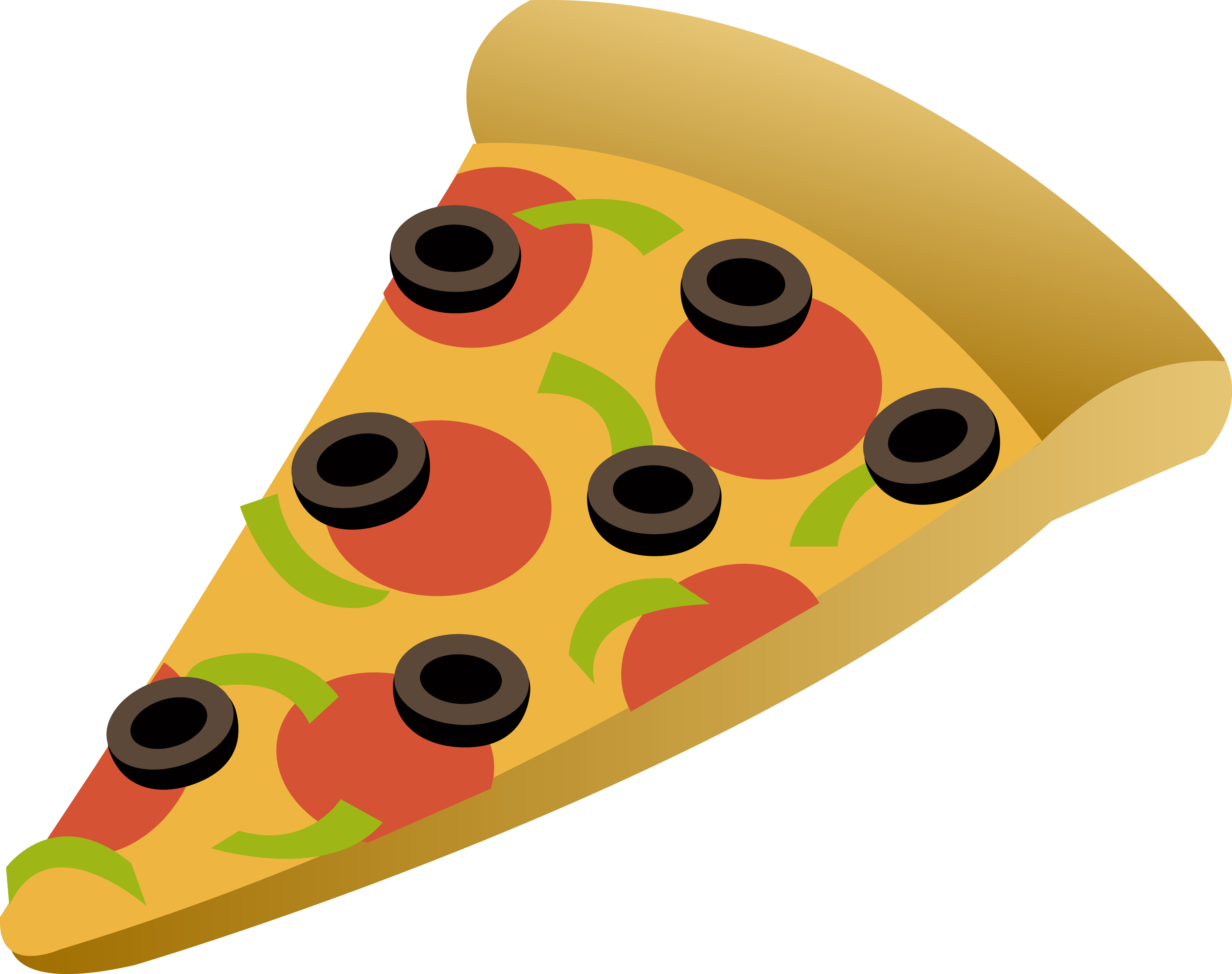 Picture Of A 4 Piece Pizza - ClipArt Best