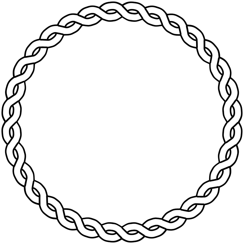 Circle Clip Art With Dot Border - Free Clipart Images