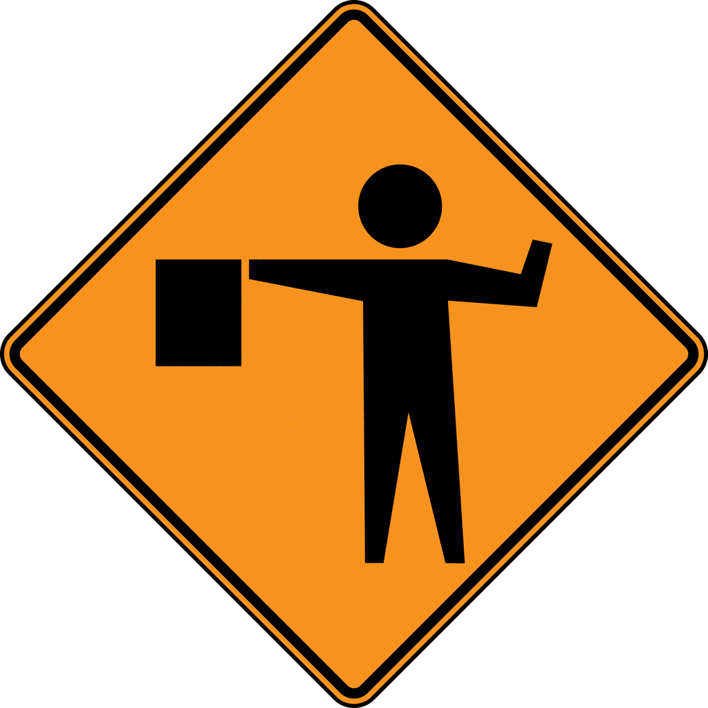 Free Construction Sign Clipart Image - 9730, Road Work Under ...