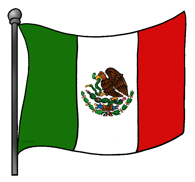 Clipart of mexico flag