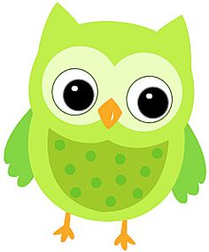Colorful owl clipart