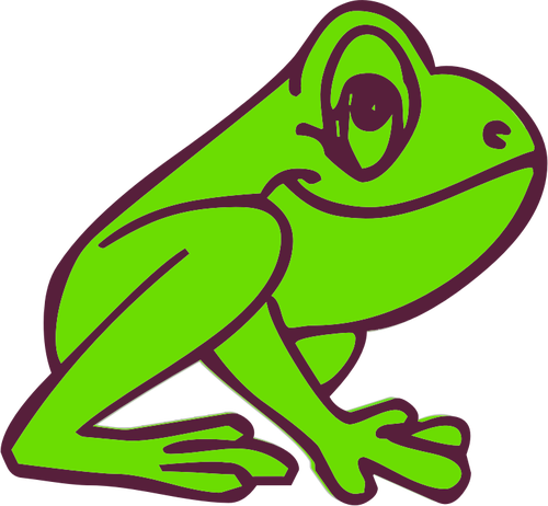 Cartoon frog | Public domain vectors