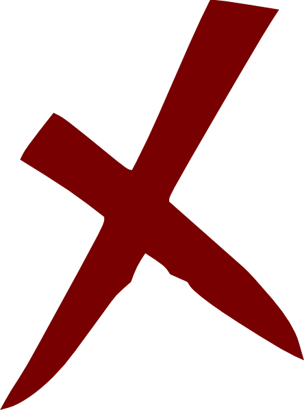 Cross sign clipart