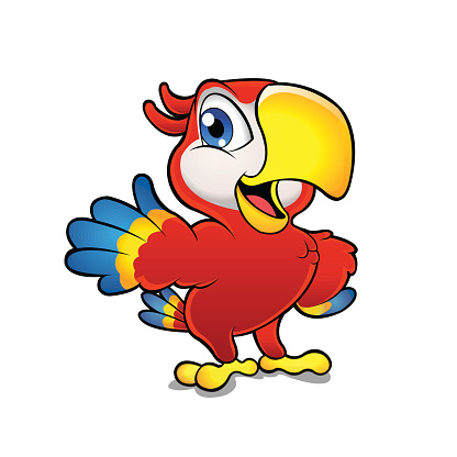 Scarlet Macaw Clip Art, Vector Images & Illustrations