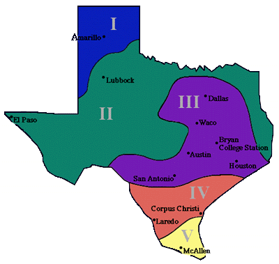 Texas Gardening Regions