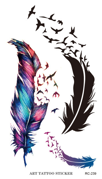 Feather bird tattoo online shopping-the world largest feather bird ...