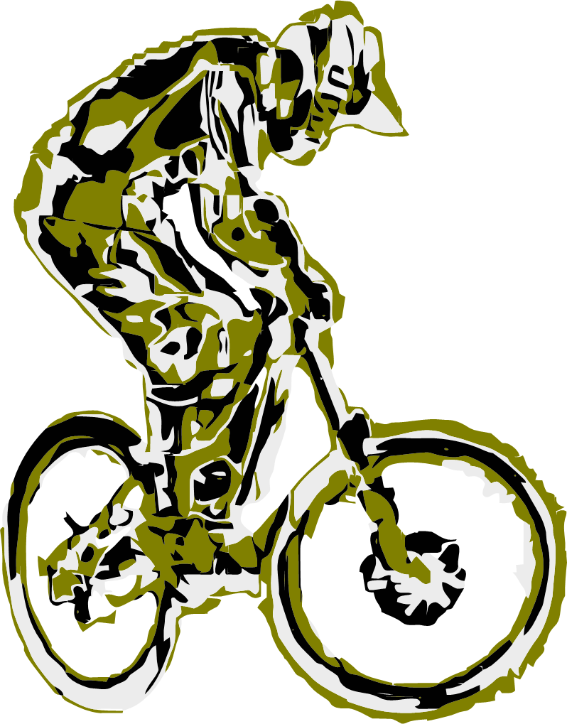 Mountain Bike T-shirt Design Vector - Downhill Rider