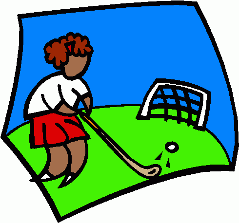 Girls Field Hockey Player Clipart