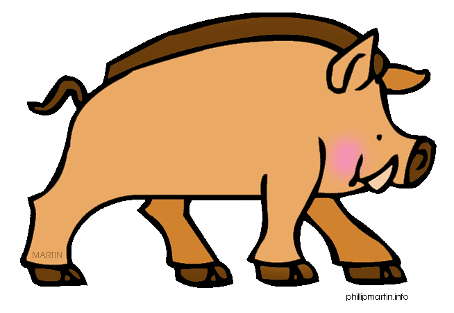 Free Animals Clip Art by Phillip Martin, Boar