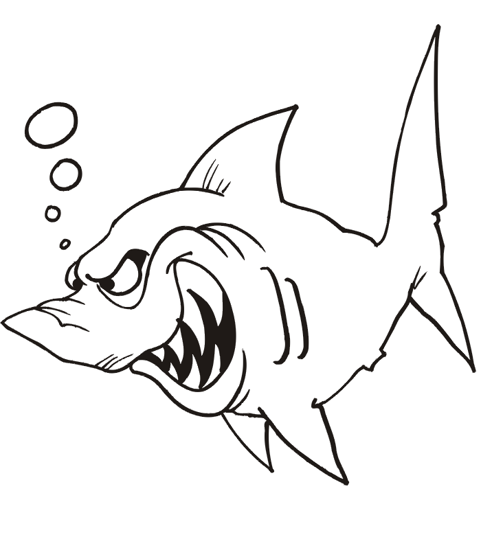 Printable Shark Coloring Pages - AZ Coloring Pages