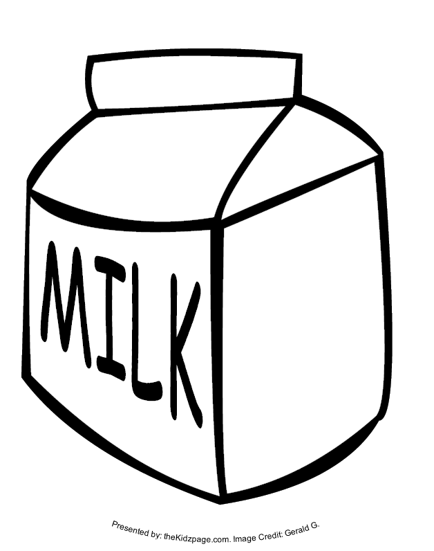 Milk Carton Coloring Page - AZ Coloring Pages