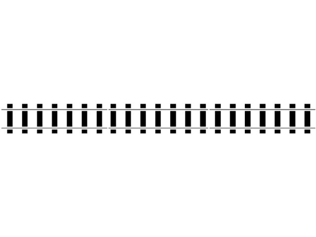 Curved train tracks clipart