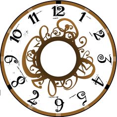 The old, Clock face printable and Vintage clocks