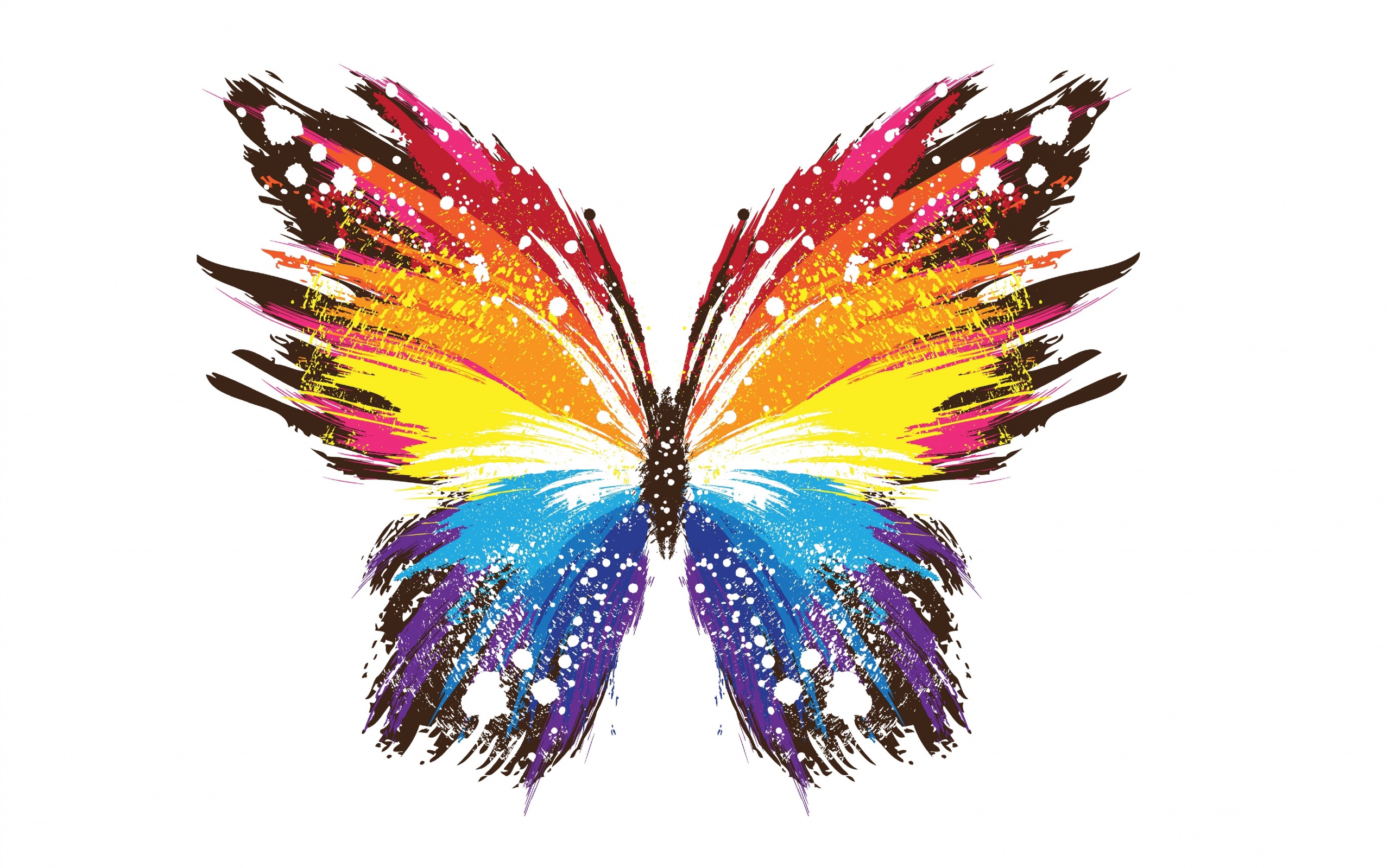 HD Background Butterfly Art Abstract Design Colorful Wallpaper ...