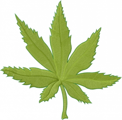 Machine Embroidery Designs Embroidery Design: Marijuana Leaf 8.86 ...