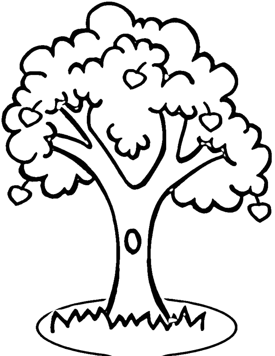 Fruit Tree Coloring - ClipArt Best