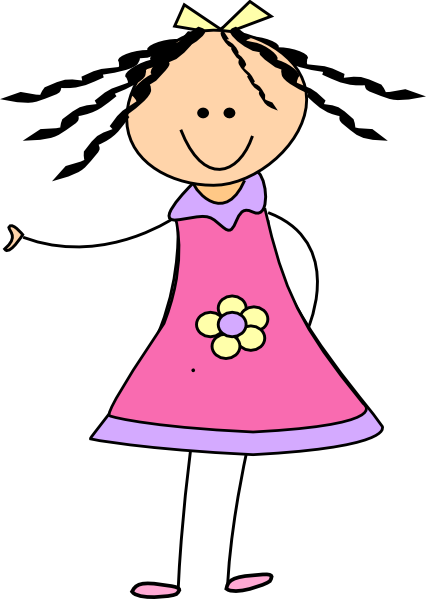 Little Girl Clip Art - vector clip art online ...