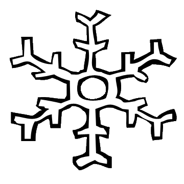 White Snowflake Clipart - Tumundografico