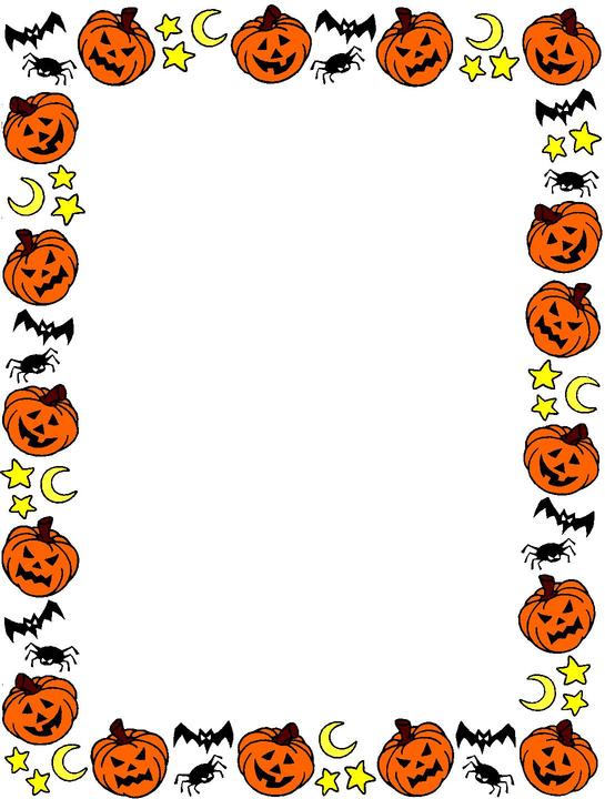 Pumpkin Border Clip Art - Tumundografico