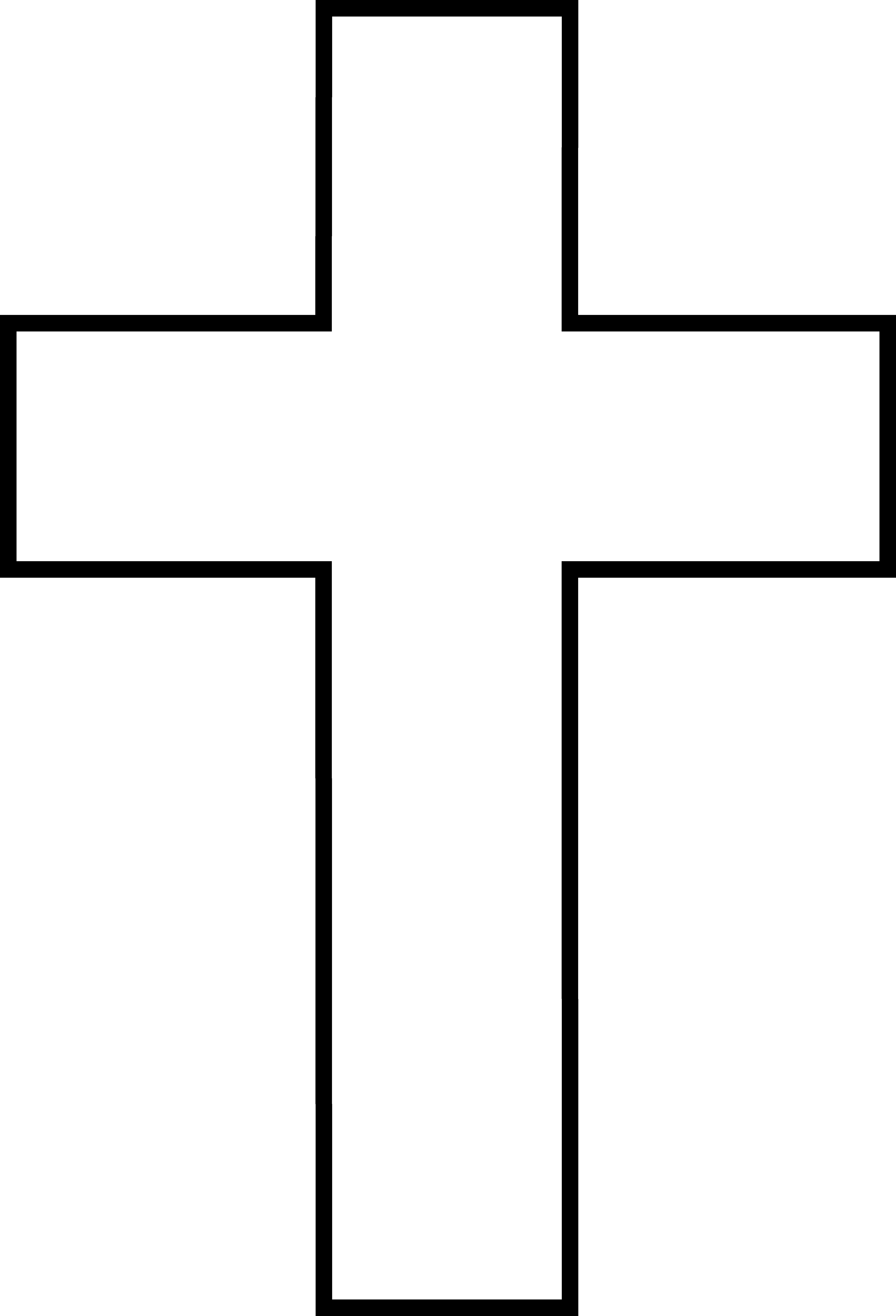 Clipart cross black and white