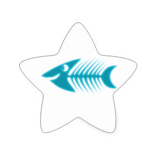 Fishbone Stickers | Zazzle